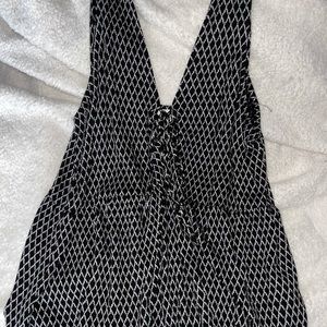 Aeropostale Black and White Pattern Tank
